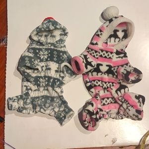 2 Puppy Jumpsuits XS / S